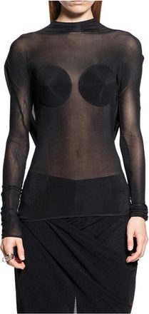 Jean Paul Gaultier Light Jersey Backless Top With Covered Cup Detail