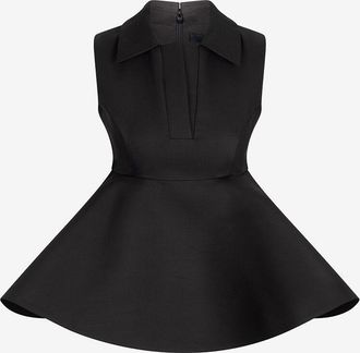 Jacquemus &Auml;rmelloses Top mit Schoss Le Haut Spalla