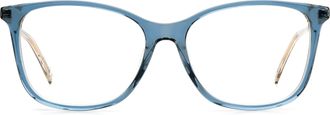 M Missoni Ladies Blue Beige Rectangular Eyeglass Frames MMI-0015-YRQ