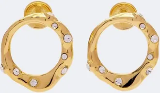 Dries Van Noten Orecchini con cristalli