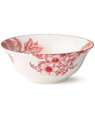 Certified International Crimson Noel Deep Bowl