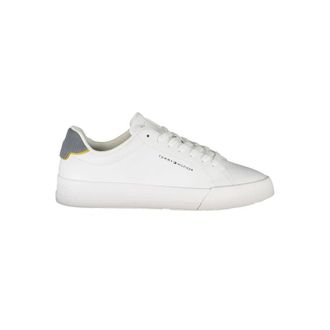Tommy Hilfiger Schoenen, Heren, Wit, 45 EU, Witte leren heren sneaker