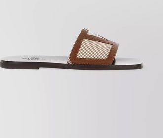 Valentino Garavani vlogo signature slides flat sole