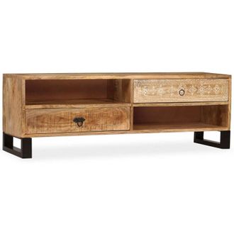 vidaXL Mueble De Tv De Madera Maciza De Mango 120x30x40 Cm Vidaxl