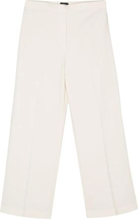 Theory Wide-Leg Pull-On Pant - female - Theory - Wide Trousers - Beige - 2XS - Trousers