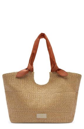 Arezzo Large Carmela Shopper Bag in Natural/West Orange at Nordstrom