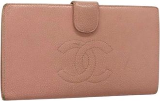 Chanel Pre-owned Wallets, female, Pink, Size: ONE SIZE Pre-owned Leather Wallet