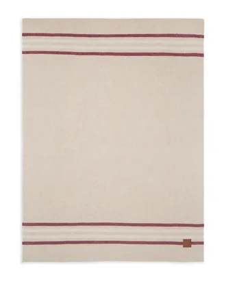 Maison Kitsun&eacute; Coperta con logo - Toni neutri