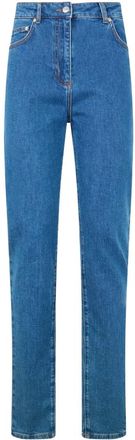 Moschino Rechtepijp Jeans - Dames - Jeans - Blauw - Maat: W26 Katoen