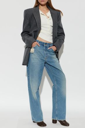 The Mannei Jeans With A vintage Effect, Womens, Blue