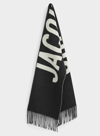 Jacquemus Mens Contrasting signature virgin wool scarf