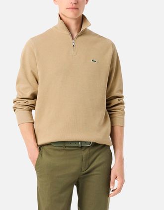 Lacoste Mens Lacoste Mens Sweatshirt High Neck Jumper - Cream - Size: 36