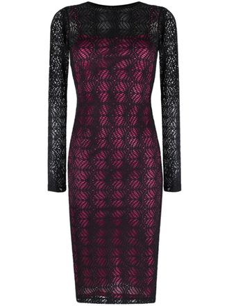 Versace Jeans Couture Jurk met lange mouwen - Zwart