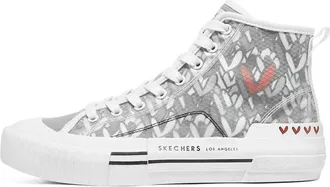 Skechers (WMNS) Skechers New Moon White Gray Pink 155514-WGY