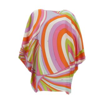 Pucci Caftano - female - Pucci - Ponchos - Multicolor - ONE SIZE - Jackets