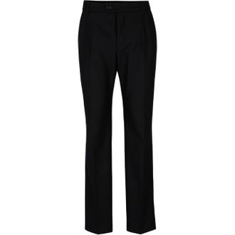 HUGO BOSS Heren Rechte Slim Fit Broek (Zwart)
