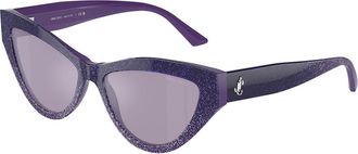 Jimmy Choo London JC5004 50482S Womens Sunglasses Purple Size 55