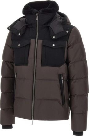 Moorer Alarick Down Jacket - Heren - Gewatteerde jassen - Bruin - M - Jassen