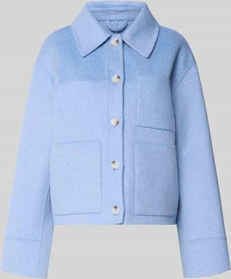 OPUS Jacke mit aufgesetzten Taschen Modell Helia in Hellblau, Gr&ouml;&szlig;e L
