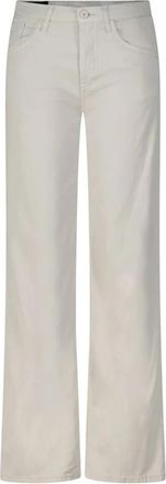 Dondup Relaxed Fit Jacklyn Broek - Dames - Wijde Broeken - Grijs - W31 - Katoen - Broeken