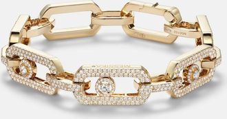 Messika So Move 18kt gold chain bracelet with diamonds