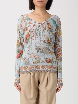 Etro Pullover Etro in cashmere e seta stampata