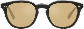 Oliver Peoples Occhiali da sole tondi Desmon Sun - Nero