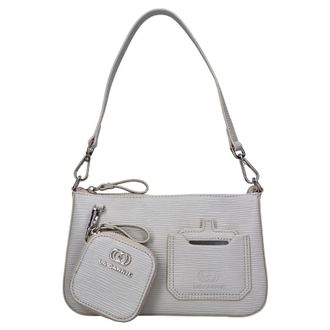 La Carrie Tassen, Dames, Grijs, ONE Size, Leer, Faux Leather Pocket Bag