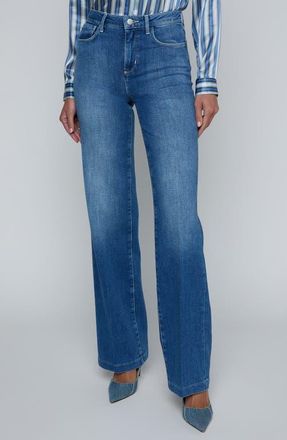 L'agence Clayton Wide Leg Jeans in Riverside at Nordstrom, Size 29