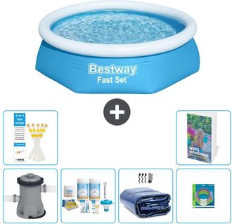 Bestway Piscina Bestway Fast Set Redonda - 244x61 Cm - 7-piezas S282