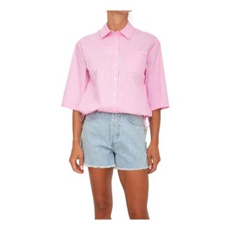 Liu Jo Dames, Blouses & Shirts, Roze, Maat: M Katoen