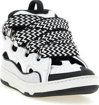 Lanvin Mens Bicolor Calfskin Chunky Sneakers
