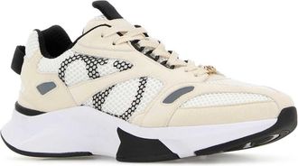 Valentino Garavani Womens Multicolor Mesh And Suede Demivee Sneakers Biabiagrigiocnerobianconene