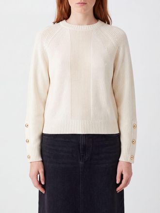 Liu Jo Crewneck Wool Blend Jumper with Long Sleeves and Ribbed Trims
