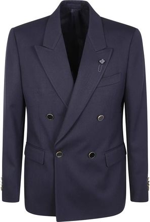 Lardini Feeling Jacket - Heren - Business blazers - Blauw - 2XL - Wol - Kostuums