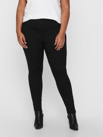 Only Carmakoma Jeggings ONLY CARMAKOMA CARTAY SHAPE UP LEGGINGS PNT, Damen, Gr. L (50/52), N-Gr, schwarz, Jersey, Obermaterial: 65% Viskose, 28% Polyester, 7% Elasth