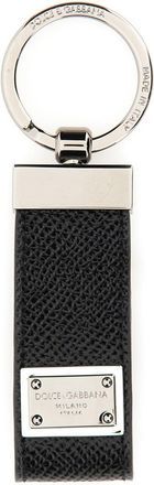 Dolce & Gabbana Keychain With Logoed Label-Uomo