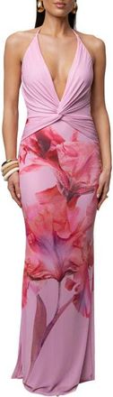 JLUXLABEL Floral Coastal Bloom Maxi Dress in Pink at Nordstrom, Size X-Small