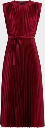 Joseph Volta Sleeveless Pleated Midi Dress