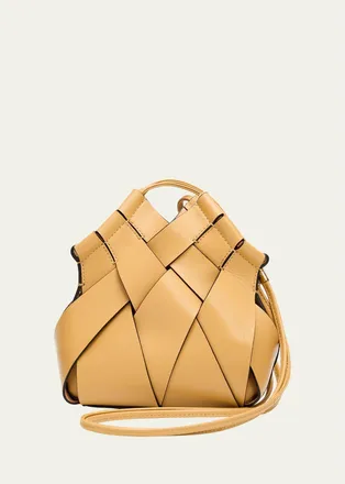 Ulla Johnson Charlotte Woven Leather Crossbody Bag