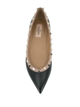 Valentino Garavani Rockstud Ballet Flat - Black