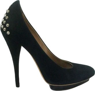 McQ by Alexander McQueen McQ Black Studded Suede Pumps Size 38