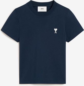 Ami Kurz&auml;rmeliges Biobaumwoll-T-Shirt Ami de Coeur