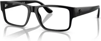 Versace 57mm Rectangle optical glasses in Black at Nordstrom