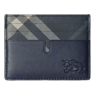 Burberry 26 Tall Pop Check Card Case Midnight Blue 81189201