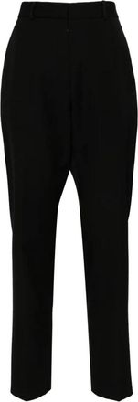 Lanvin Cigarette Pants - Dames - Slim Fit Broeken - Zwart - M - Wol - Broeken