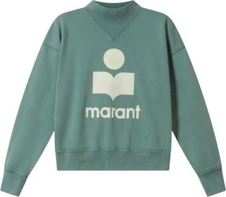 Isabel Marant Hoodies & sweatvesten, Dames, Groen, XS, Katoen, Moby Sweatshirt