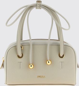 Furla Mini borsa a mano Poppy in pelle pieno fiore con doppio manico e tracolla
