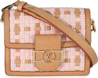 Louis Vuitton Leather Woven Dauphine PM