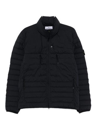 Stone Island Navy Blue Quilted Down Jacket